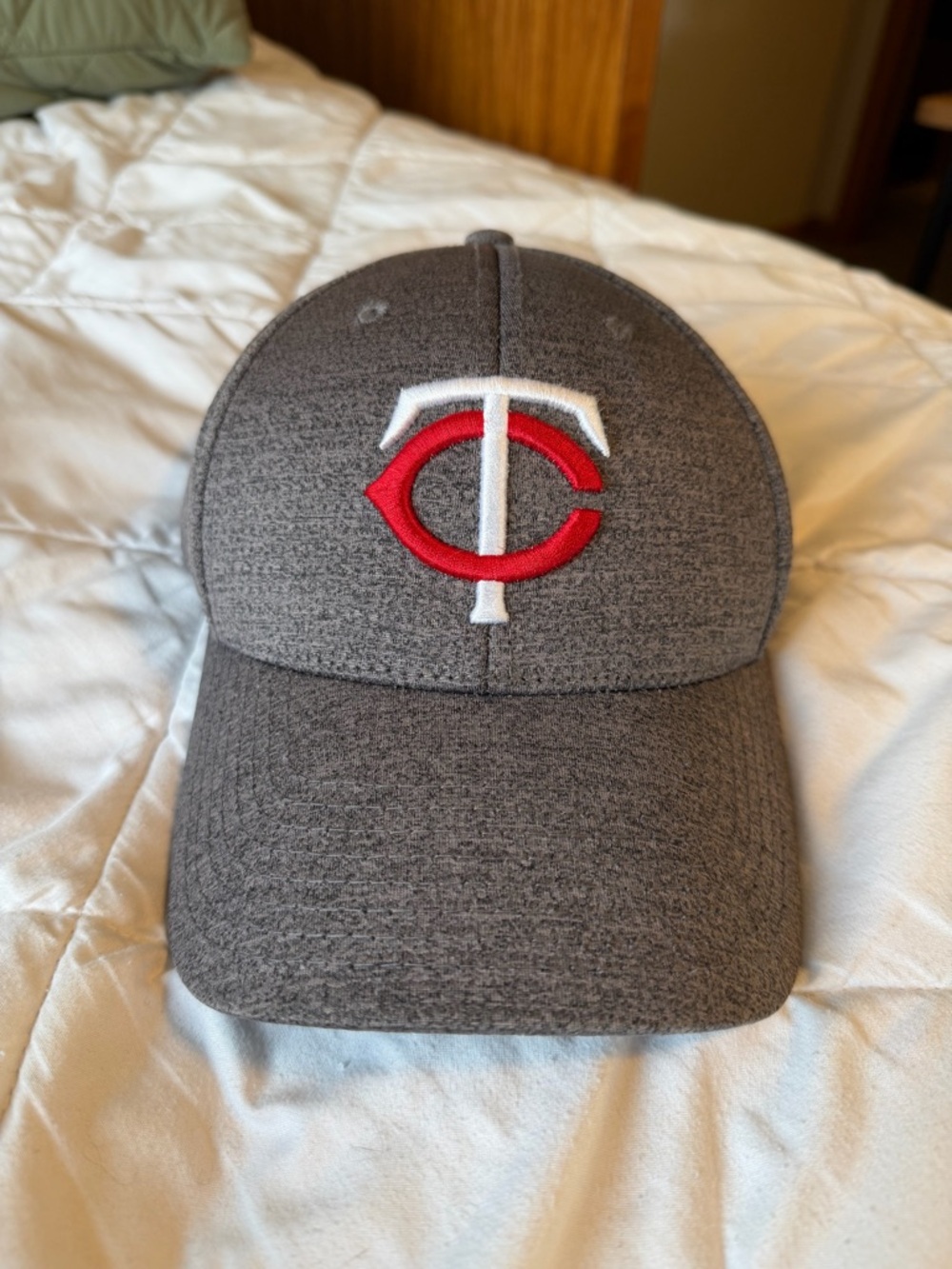 MLB Minnesota Twins Gray Cap with Red & White Logo